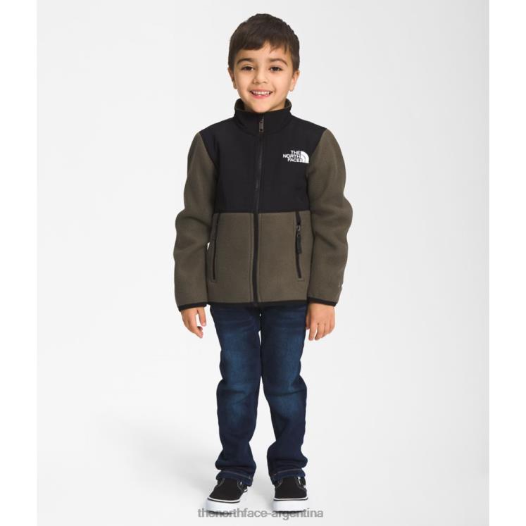 chaqueta denali para niños RDT8H5359 nuevo verde pardo The North Face