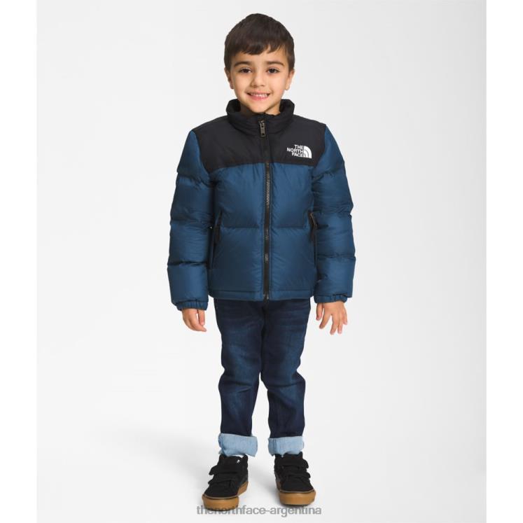 chaqueta nuptse retro 1996 para niños RDT8H5933 azul sombreado The North Face