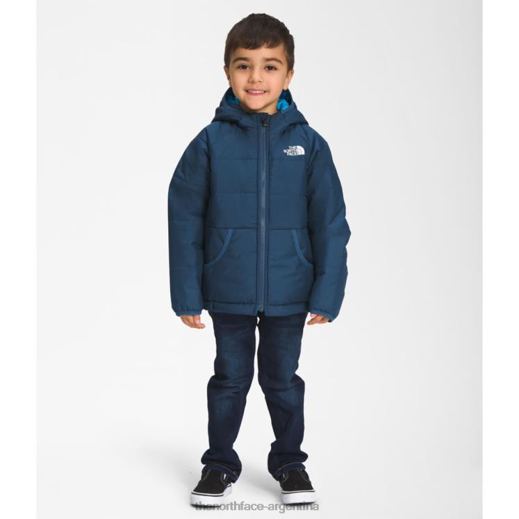 chaqueta reversible con capucha perrito para niños RDT8H5898 azul sombreado The North Face