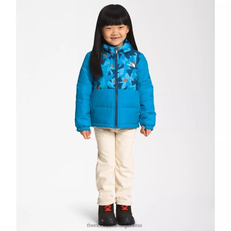 chaqueta reversible con capucha y cremallera completa mount chimbo para niños RDT8H5925 azul The North Face