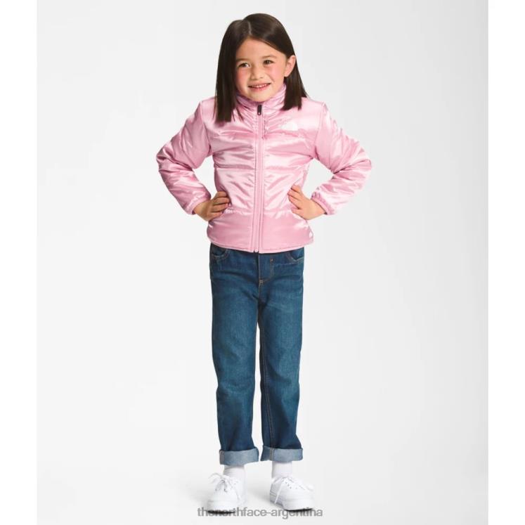 chaqueta reversible para niños mossbud RDT8H5326 camafeo rosa The North Face