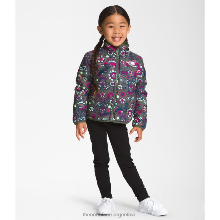 chaqueta reversible para niños mossbud RDT8H5328 bosque de tomillo The North Face