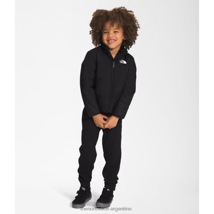 chaqueta reversible para niños mossbud RDT8H5329 negro The North Face