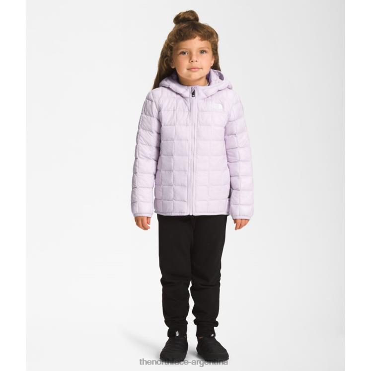 chaqueta termoball con capucha para niños RDT8H6011 niebla de lavanda The North Face