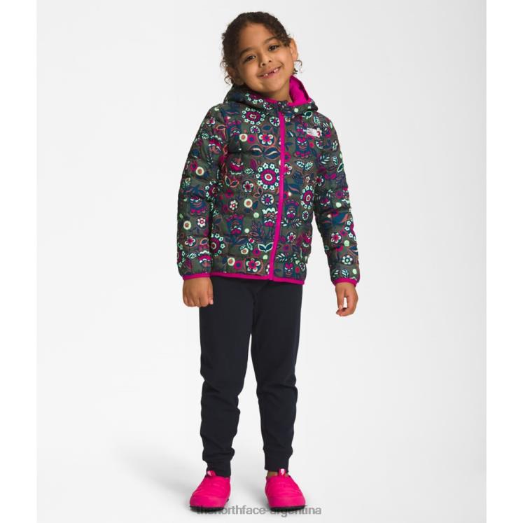 chaqueta termoball con capucha para niños RDT8H6012 bosque de tomillo The North Face