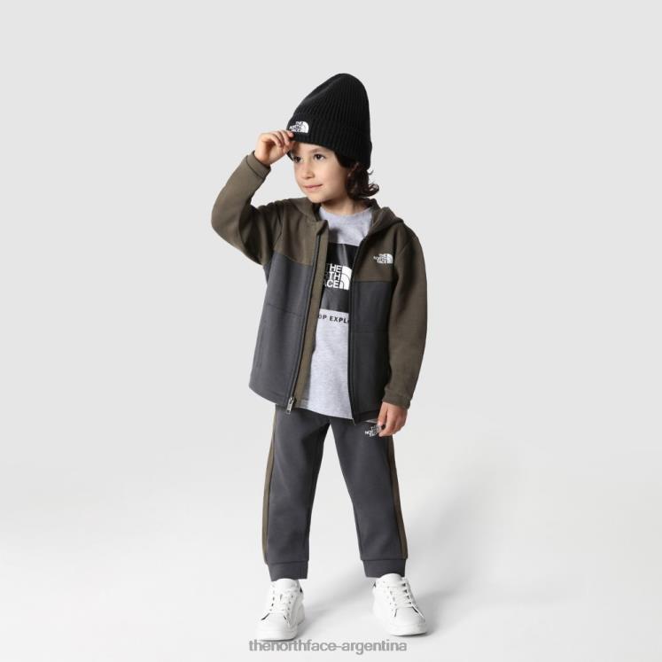 juego de 2 piezas para niños más flojo RDT8H2049 nuevo verde pardo The North Face