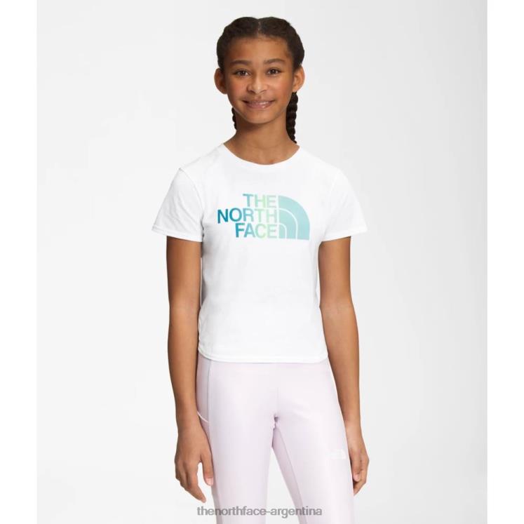camiseta gráfica de manga corta para niñas RDT8H6000 blanco The North Face