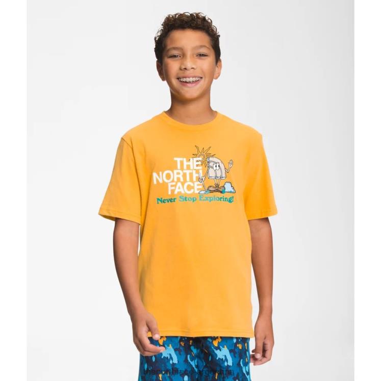 camiseta gráfica de manga corta para niño RDT8H4293 cumbre de oro The North Face