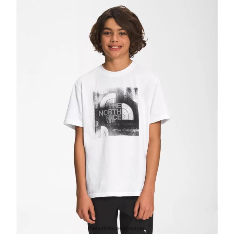 camiseta gráfica de manga corta para niño RDT8H5957 blanco The North Face