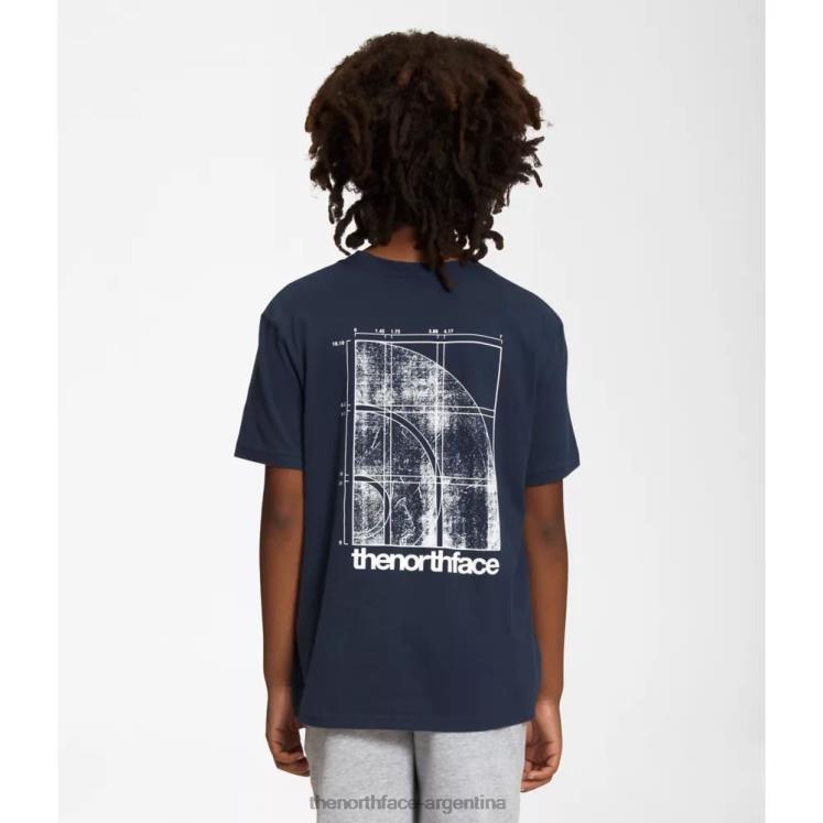 camiseta gráfica de manga corta para niños nueva RDT8H5956 cumbre marina The North Face