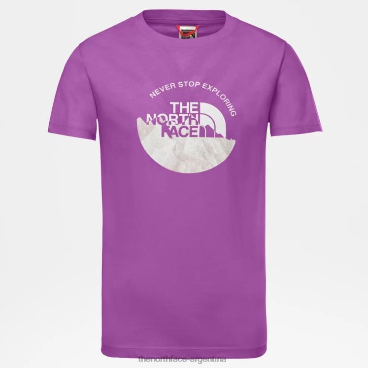 camiseta juvenil RDT8H2302 violeta dulce The North Face