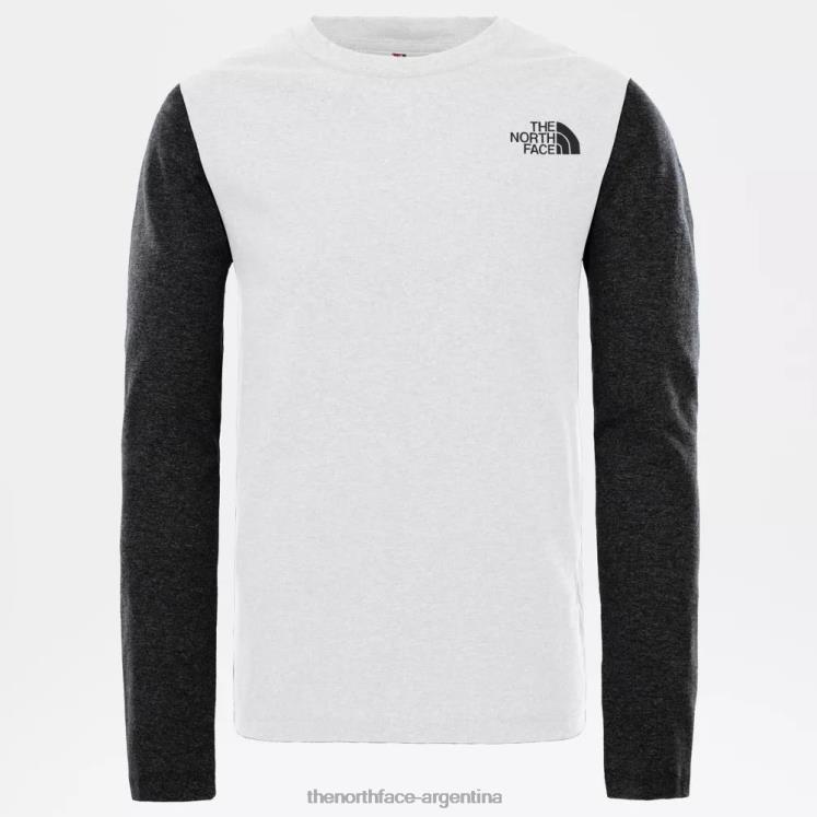 camiseta juvenil de manga larga RDT8H2298 blanco The North Face
