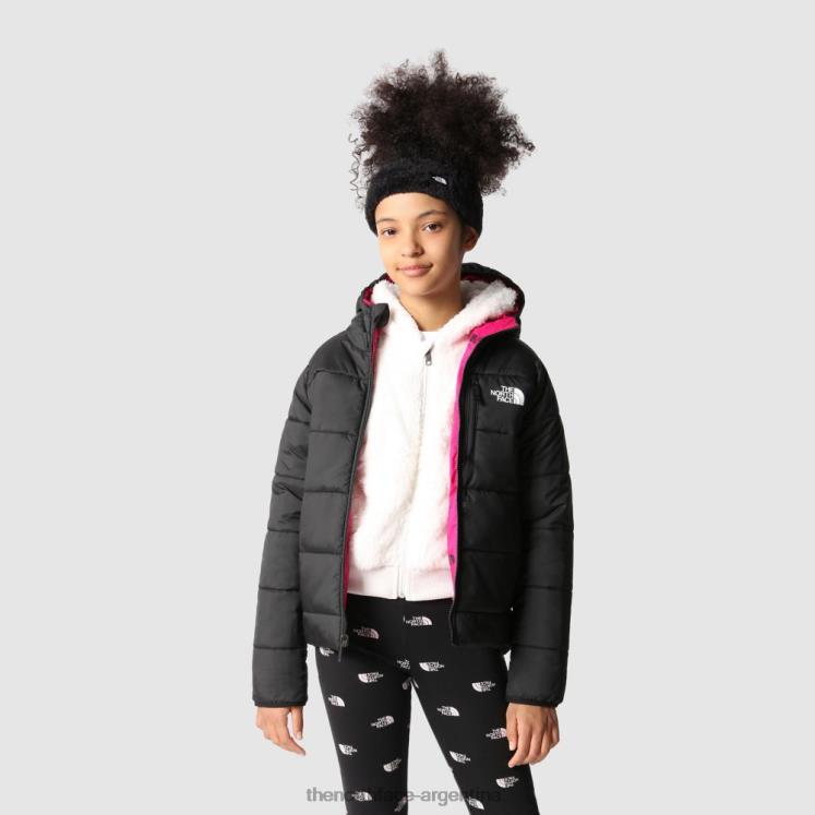 chamarra perrito reversible para niña RDT8H2004 negro The North Face