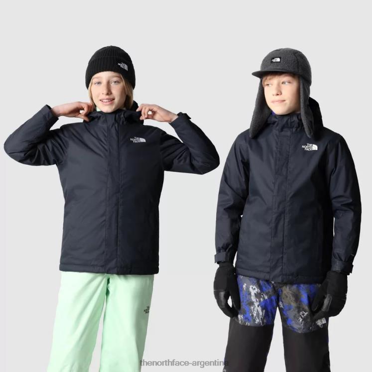 chaqueta aislante snowquest para adolescentes RDT8H1965 negro The North Face