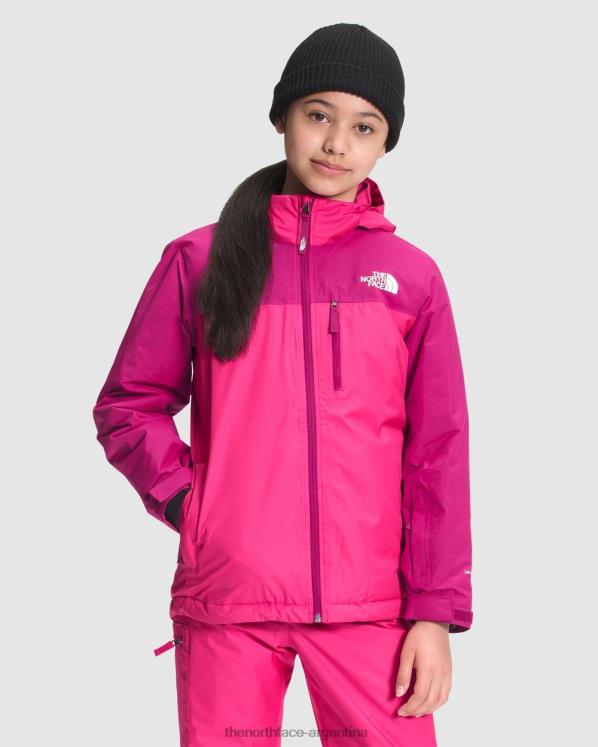 chaqueta aislante snowquest plus niños RDT8H7264 rosa cabaret The North Face