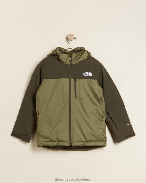 chaqueta aislante snowquest plus niños RDT8H7315 verde oliva The North Face