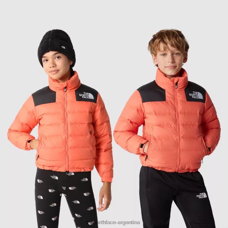 chaqueta macizo juvenil RDT8H2287 naranja resplandor The North Face