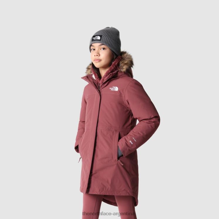 parka ártica para niñas RDT8H1813 jengibre The North Face
